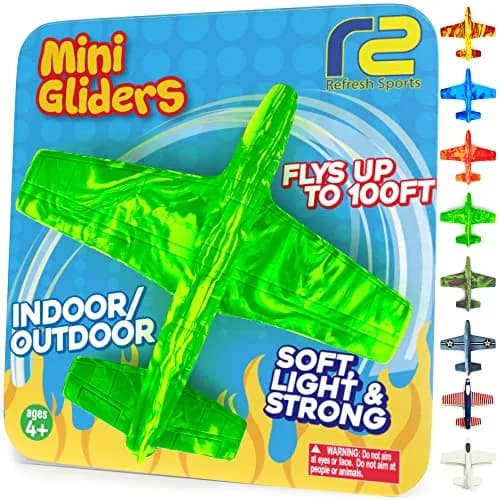 Refresh Sports EVA Foam Mini Glider Airplane | ASTM-Tested, BPA-Free Outdoor Toy for Kids 3-9+ Years thumbnail 1