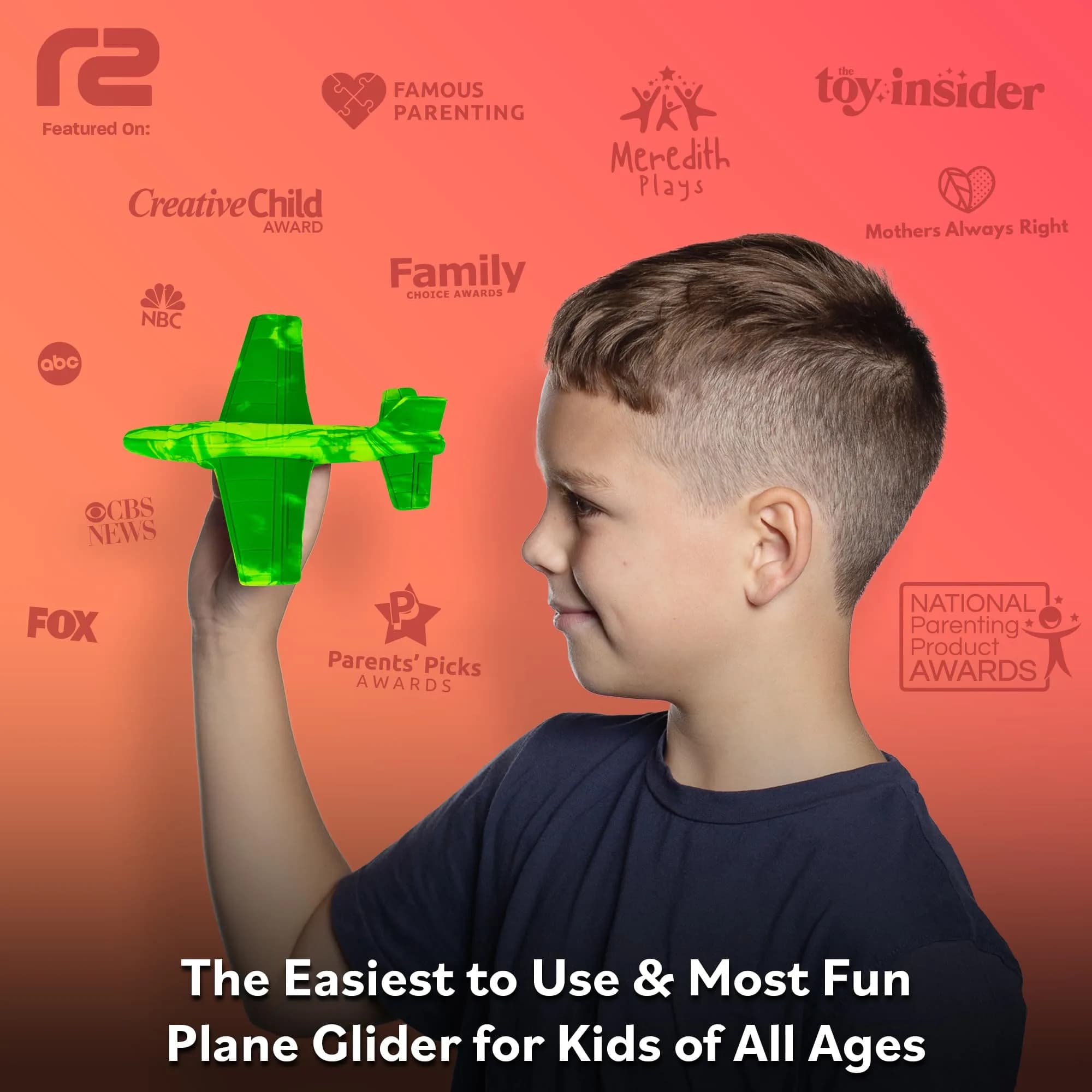Refresh Sports EVA Foam Airplane Toy Green | Safe & Durable Glider for Kids - view 2