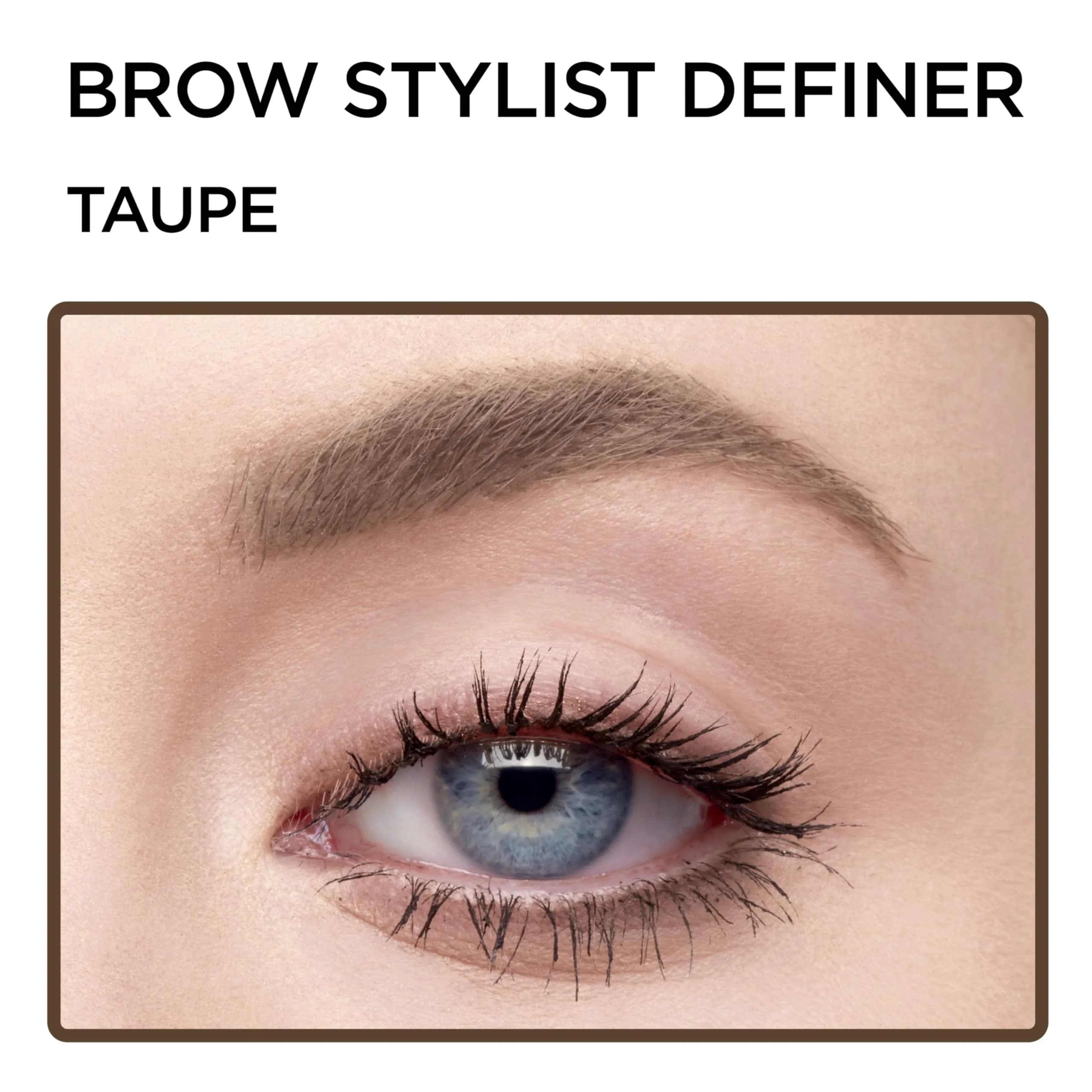 L'Oreal Paris Brow Stylist Definer Waterproof Eyebrow Pencil, Taupe, Single - view 4