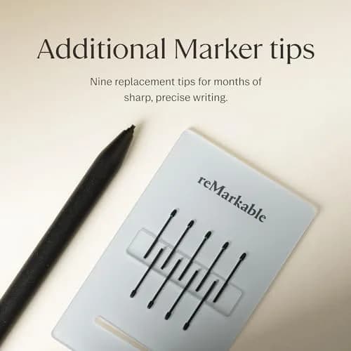 reMarkable Marker Plus with Eraser & 9 Felt Tips | Tilt & Pressure Sensitive Stylus thumbnail 6