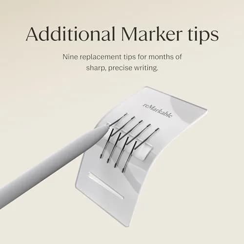 reMarkable Marker Official reMarkable 2 Pen with 9 Felt Tips | Tilt & Pressure Sensitivity thumbnail 6