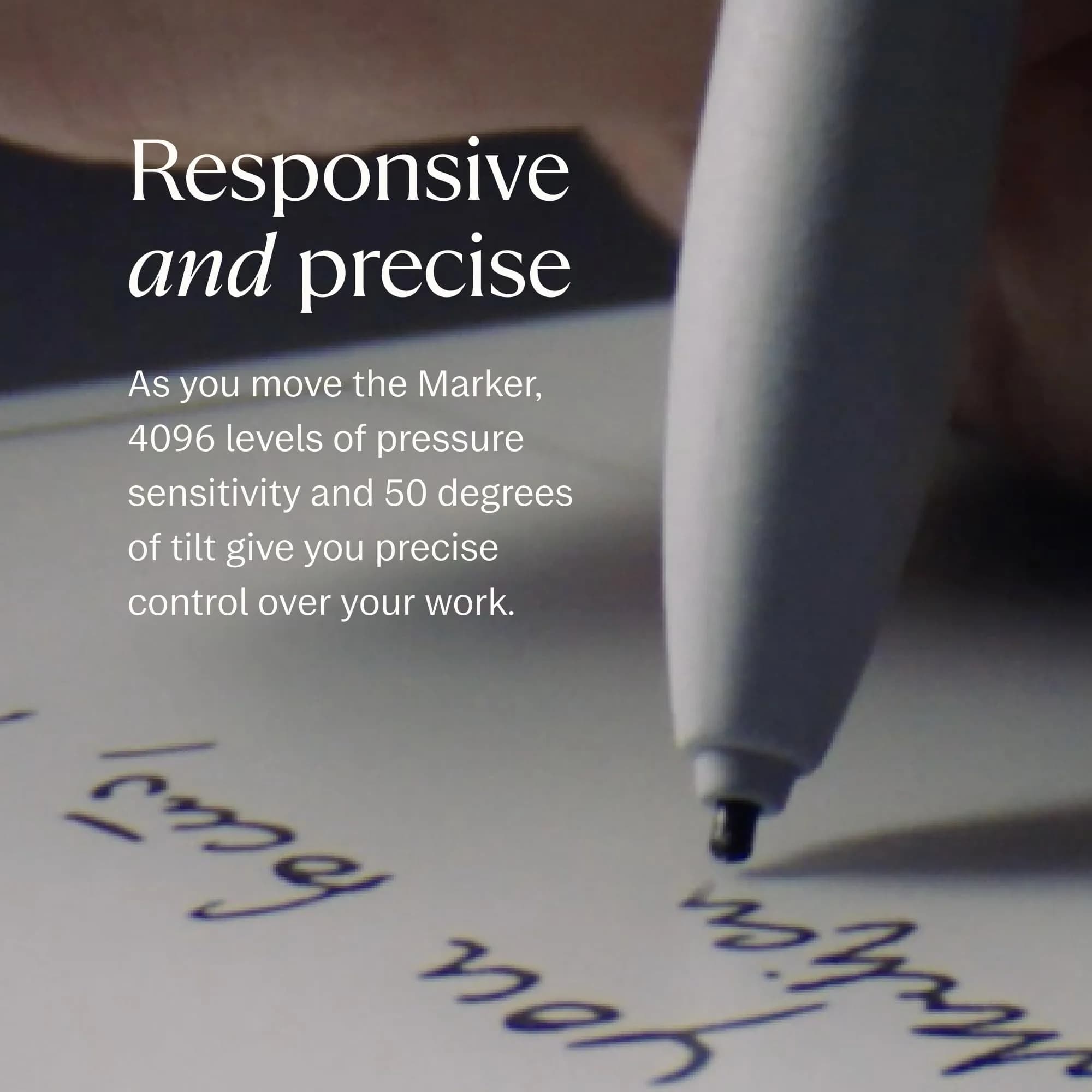 reMarkable Marker Official reMarkable 2 Pen with 9 Felt Tips | Tilt & Pressure Sensitivity - view 2