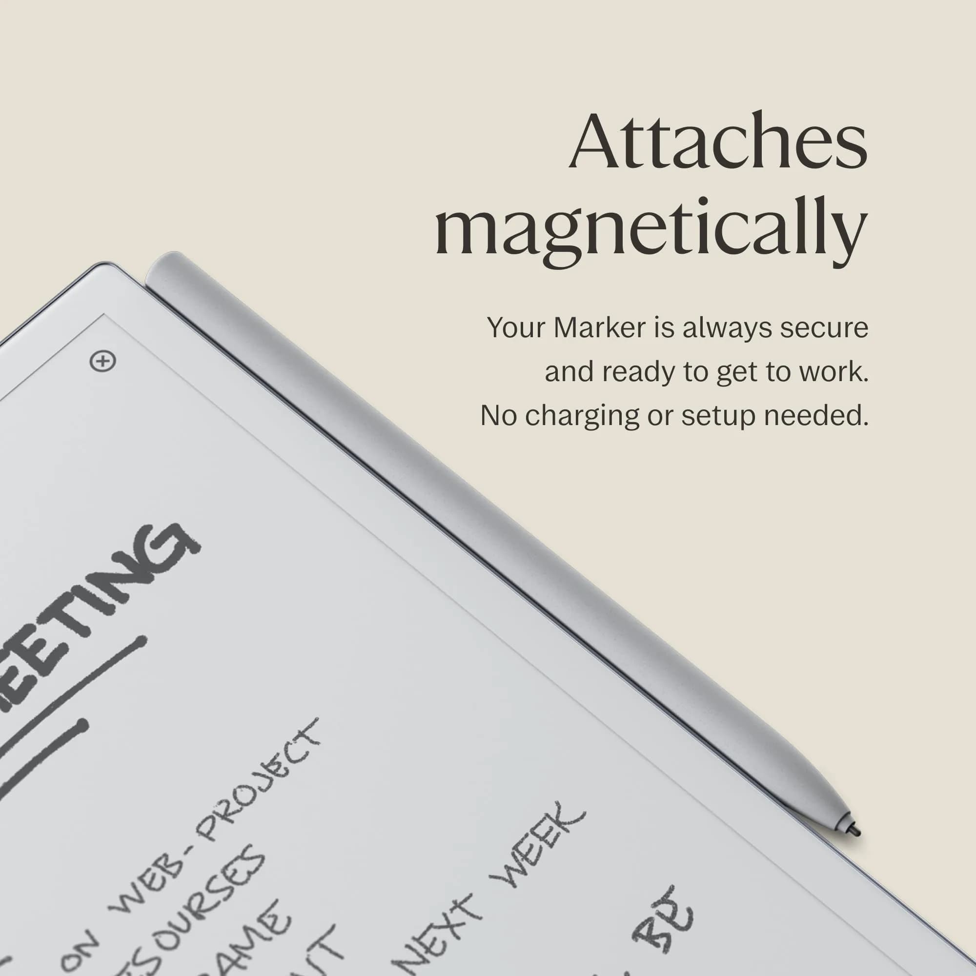 reMarkable Marker Official reMarkable 2 Pen with 9 Felt Tips | Tilt & Pressure Sensitivity - view 4