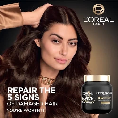 L'Oreal Paris Elvive Total Repair 5 Power Restore Hair Treatment 23 Fl Oz | Strengthens & Repairs Damaged Hair thumbnail 3