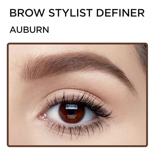 L'Oreal Paris Brow Stylist Definer Waterproof Eyebrow Pencil, Auburn, 0.002 kg (0.003 oz) | Ultra-Fine Tip for Natural Brows - view 4