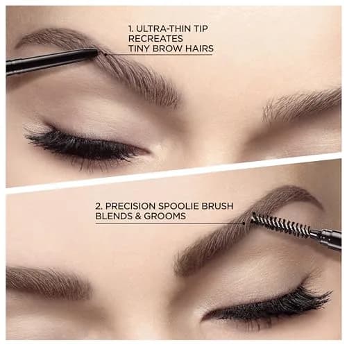 L'Oreal Paris Brow Stylist Definer Waterproof Eyebrow Pencil, Auburn, 0.002 kg (0.003 oz) | Ultra-Fine Tip for Natural Brows thumbnail 2