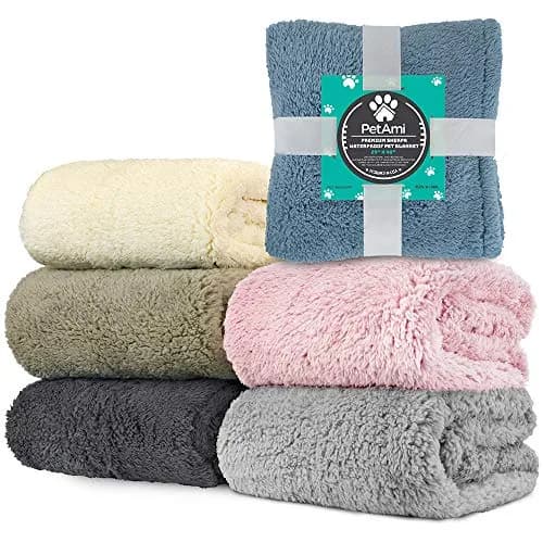 PetAmi Sherpa Waterproof Dog Blanket Medium 74cm (29in) x 102cm (40in) | Protects Furniture from Pet Messes thumbnail 9