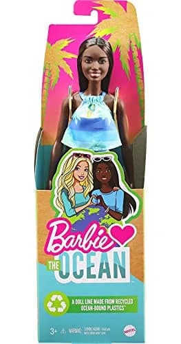 Barbie Loves The Ocean Doll with Brown Hair | Recycled Plastics, Beach Fashion, Ages 3-7 thumbnail 6