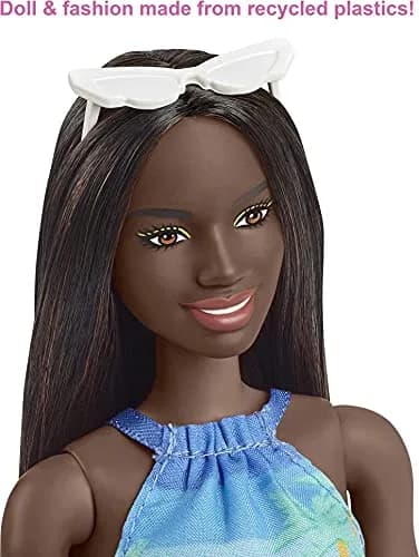 Barbie Loves The Ocean Doll with Brown Hair | Recycled Plastics, Beach Fashion, Ages 3-7 thumbnail 3