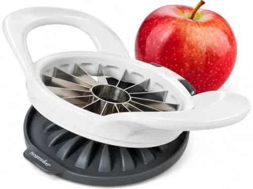 Progressive 16-Slice Thin Apple Slicer & Corer | Dishwasher Safe, White thumbnail 1