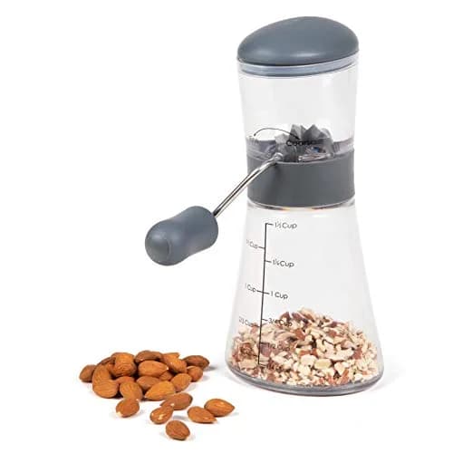 Prepworks by Progressive Nut Chopper with Non-Skid Base, Gray | Fine & Coarse Grind Options thumbnail 4
