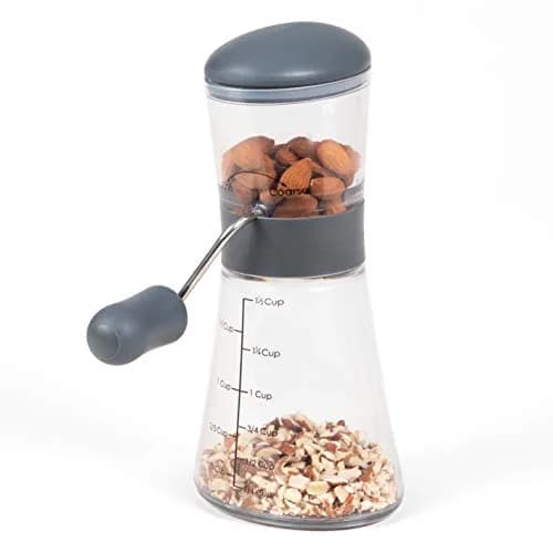 Prepworks by Progressive Nut Chopper with Non-Skid Base, Gray | Fine & Coarse Grind Options thumbnail 3