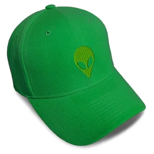 Speedy Pros Baseball Cap with Alien A Embroidery | Adjustable Acrylic Men & Women Hat thumbnail 1