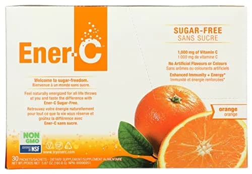 Ener-C Multivitamin Drink Mix, Sugar Free - Orange, 30 Count | Vitamin C & Electrolytes for Immunity & Energy thumbnail 1