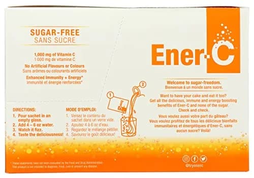 Ener-C Multivitamin Drink Mix, Sugar Free - Orange, 30 Count | Vitamin C & Electrolytes for Immunity & Energy thumbnail 2