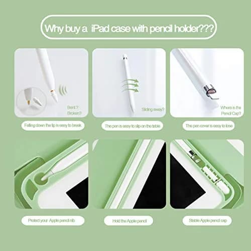 aoub Case for iPad 6th/5th Generation 9.7 inch (Light Green) thumbnail 4