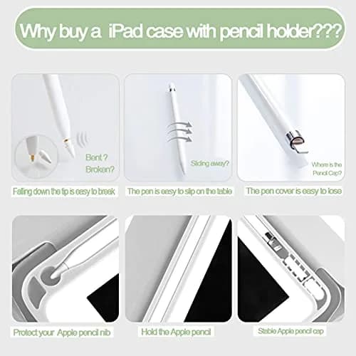aoub iPad 9.7 inch 6th/5th Gen Case Gray White | Auto Sleep/Wake, Thin & Lightweight thumbnail 5