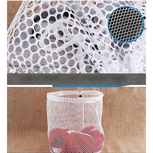 The Flash Store Premium Fine Mesh Laundry Bag 20 x 28 inches | Sturdy White Mesh with Drawstring thumbnail 7