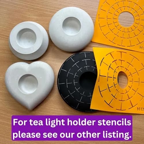Happy Dotting Company Tea Light Candle Holder Silicone Mold - Round Shape - DIY & Creative Projects thumbnail 9