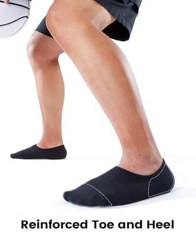 IDEGG Men No Show Low Cut Athletic Socks 8 Pairs | Non-Slip Grip & Moisture-Wicking thumbnail 4