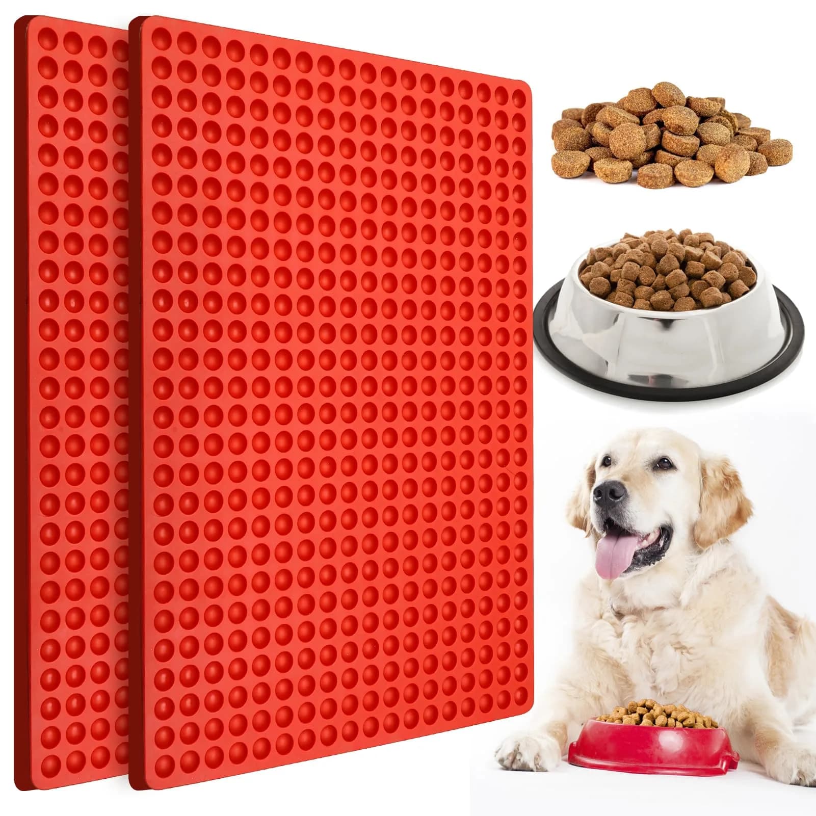 Palksky 2 Pack 468-Cavity Mini Round Silicone Mold | Chocolate Drops Mold for Ganache Jelly Caramels Cookies Pet Treats Baking — 2PCS 468-Cavity