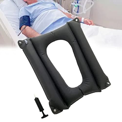 MESINURS Bedridden Inflatable Cushion 18x16x14 in | Breathable Square Pad for Elderly & Disabled thumbnail 1