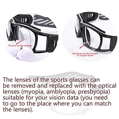 SooGree Racquetball Goggles for Men Women | Impact-Resistant Polycarbonate Lens & Adjustable Strap thumbnail 3