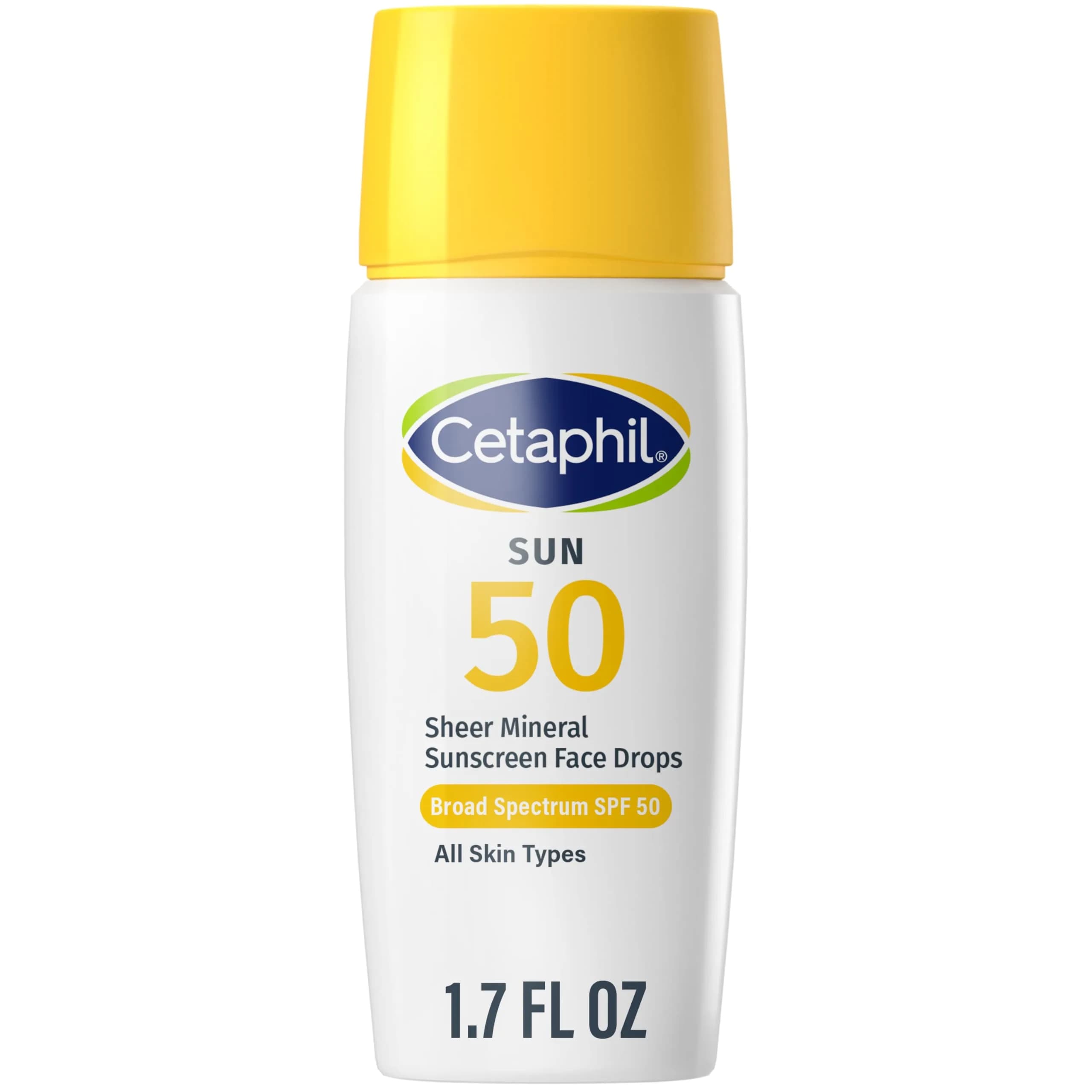 Cetaphil Sheer Mineral Face Sunscreen SPF 50 Zinc Oxide 50ml (1.7 Fl Oz) | Broad Spectrum UVA/UVB Protection - main product image