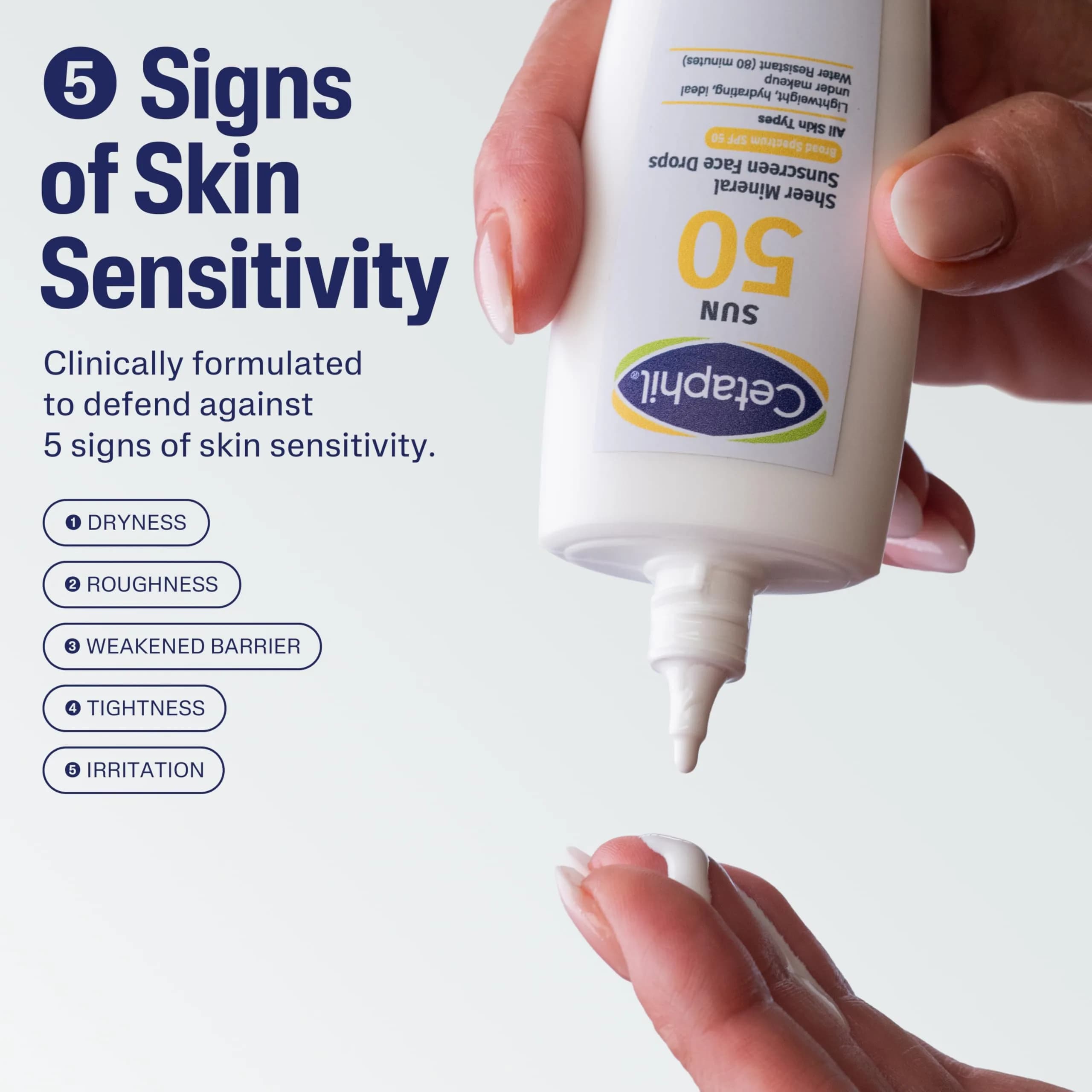 Cetaphil Sheer Mineral Face Sunscreen SPF 50 Zinc Oxide 50ml (1.7 Fl Oz) | Broad Spectrum UVA/UVB Protection - view 7