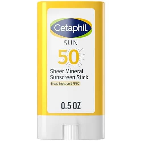 Cetaphil Sheer Mineral Sunscreen Stick SPF 50 14g (0.5 Fl Oz) | Broad Spectrum UVA/UVB Protection for Sensitive Skin thumbnail 1