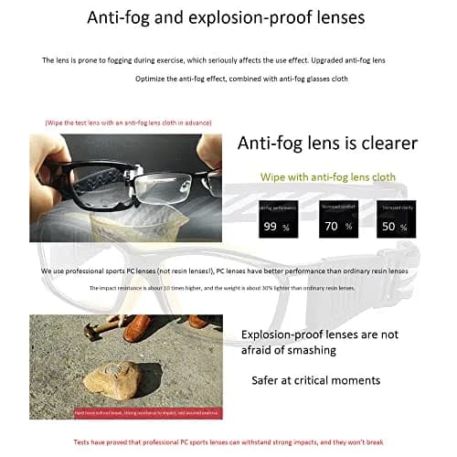 SooGree Adult Basketball Soccer Sports Protective Eyewear Goggles Glasses | Impact-Resistant Polycarbonate Frame & Clear Vision thumbnail 4