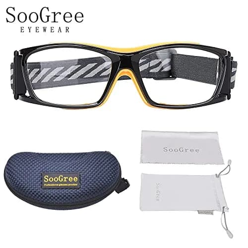 SooGree Adult Basketball Soccer Sports Protective Eyewear Goggles Glasses | Impact-Resistant Polycarbonate Frame & Clear Vision thumbnail 7