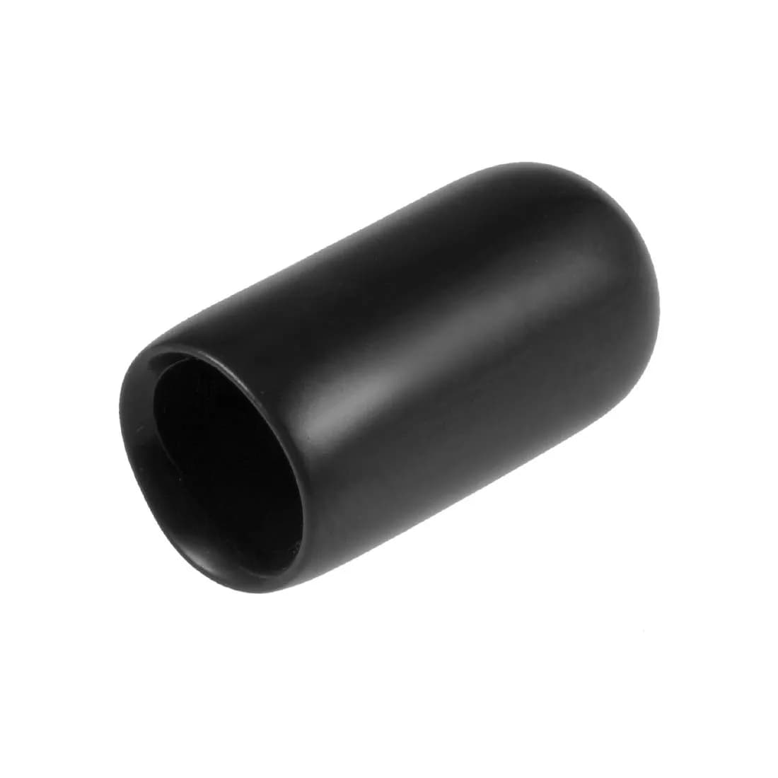 uxcell 6mm ID Black Vinyl Round Tube Bolt Cap Cover Thread Protectors (20-Pack) - main product image