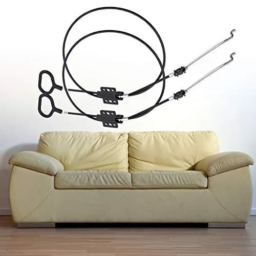 Nonley Black 2 Pack Recliner Cables with D-Ring Handle | Easy Install Sofa Replacement Parts thumbnail 7
