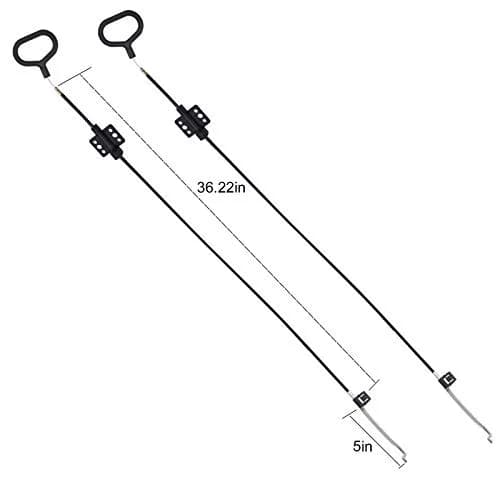 Nonley Black 2 Pack Recliner Cables with D-Ring Handle | Easy Install Sofa Replacement Parts thumbnail 2