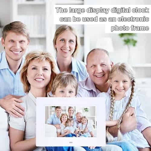 ybest 7-Inch Digital Day Calendar Clock 17.5cm (7.1 inch) | Clear Display & 12 Alarms for Seniors thumbnail 4