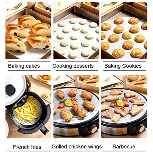ANQIAOER Parchment Paper Round 9 Inch | Non-Stick Baking Sheets for Oven & Microwave thumbnail 7