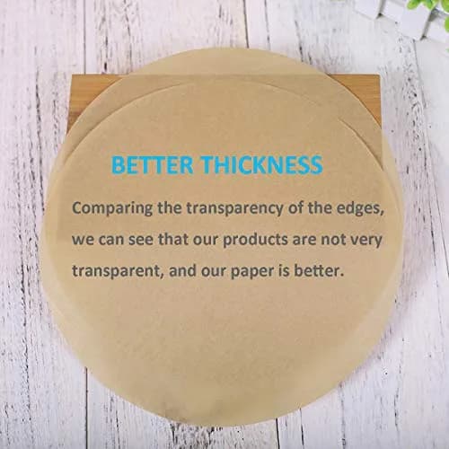 ANQIAOER Parchment Paper Round 9 Inch | Non-Stick Baking Sheets for Oven & Microwave thumbnail 3