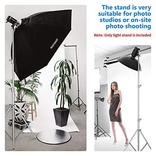 NEEWER 118"/3m Stainless Steel Light Stand, Spring Cushioned Heavy Duty | Adjustable & Durable thumbnail 7