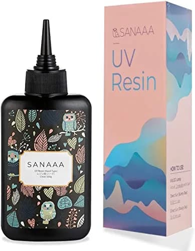 SANAAA Clear Hard Type UV Resin 100g (3.4 fl oz) | Non-Yellowing, Fast-Curing for DIY Jewelry & Crafts thumbnail 1
