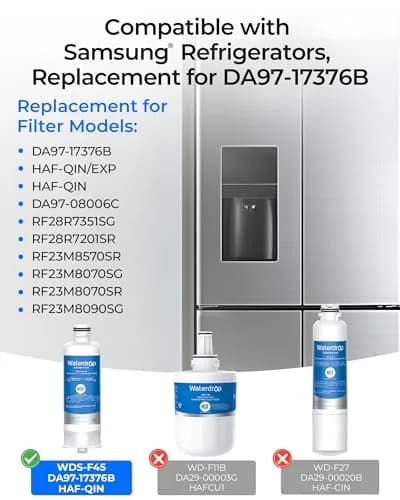 Waterdrop WDS-F45 Refrigerator Water Filter Replacement 3 Pack | NSF Certified for Lead, Mercury Reduction thumbnail 2