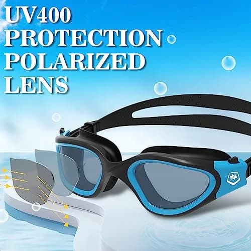WIN.MAX Polarized Swimming Goggles with Anti-Fog & UV Protection, Unisex Adult Size | 125g (4.4 oz) thumbnail 2