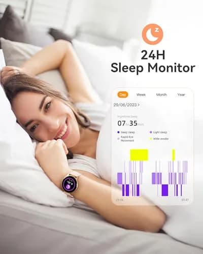 AGPTEK LW11 Smart Watch for Women | 50m Waterproof, 1.3" Display, 100+ Sports Modes thumbnail 7