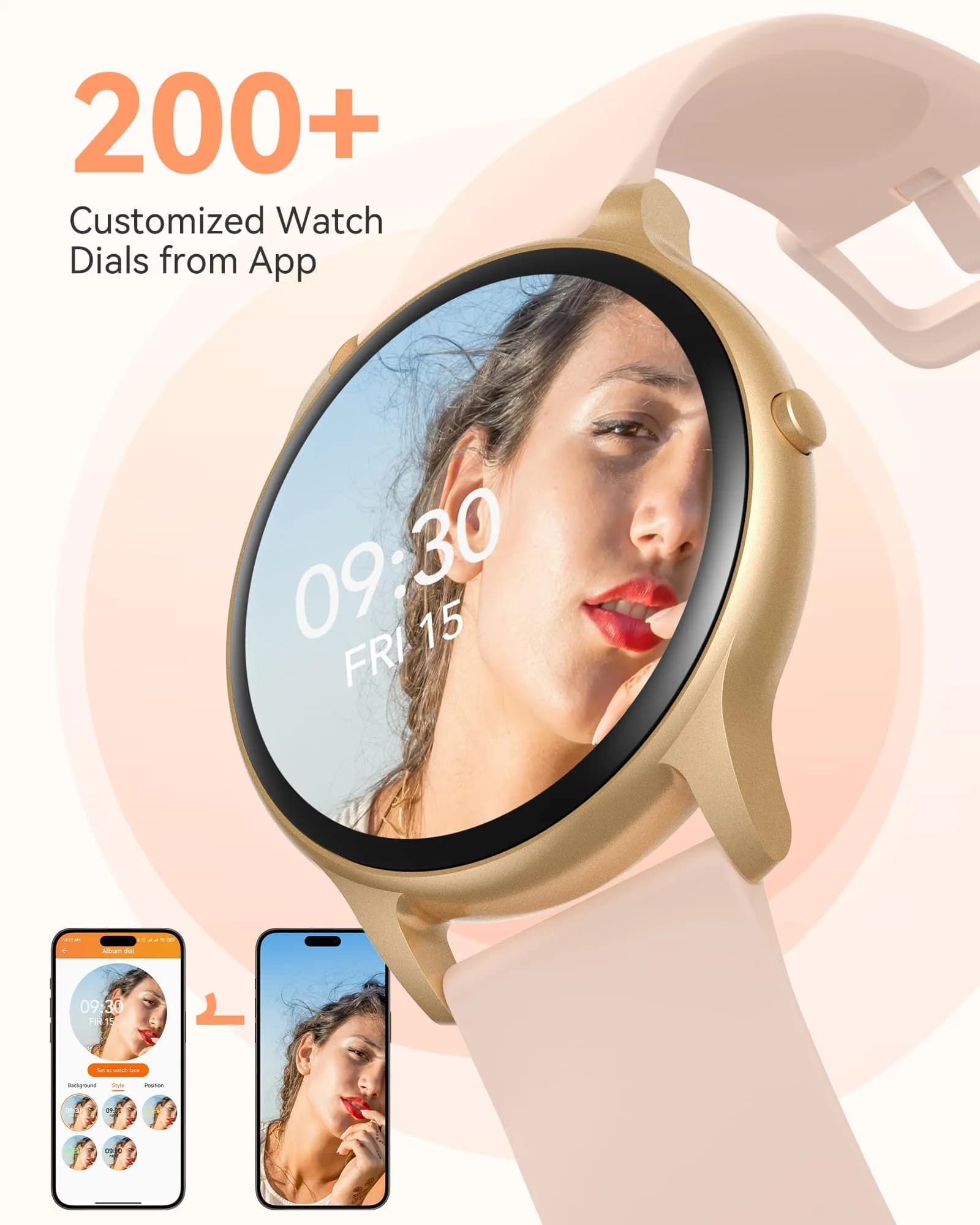 AGPTEK LW11 Smart Watch for Women | 50m Waterproof, 1.3" Display, 100+ Sports Modes - view 8