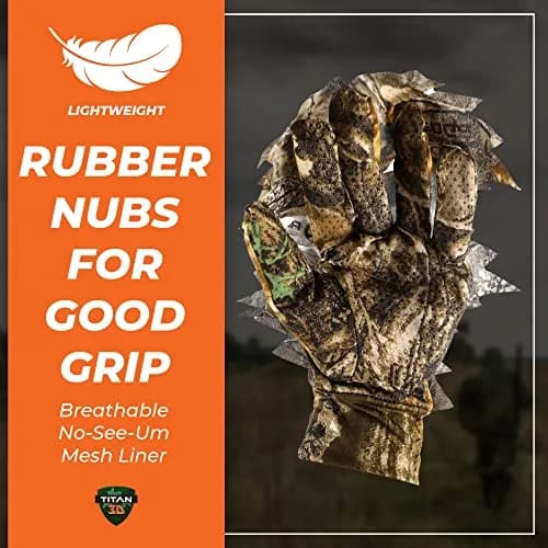 Titan 3D Gloves Realtree Edge | Lightweight Camouflage Hunting Gloves for Men & Women thumbnail 3