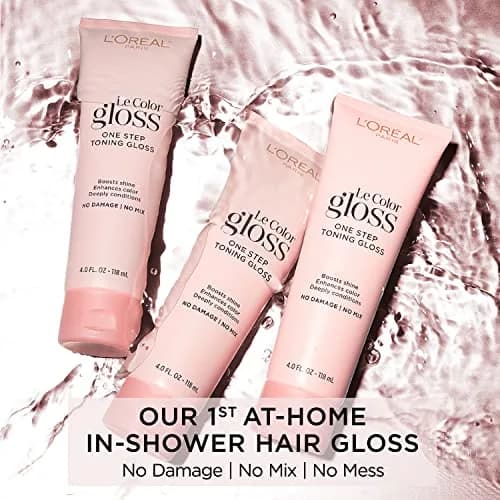 L'Oreal Paris Le Color Gloss One Step In-Shower Toning Hair Gloss, Silver, 4 Fl Oz (Pack of 2) | Neutralizes Brass & Boosts Shine thumbnail 7