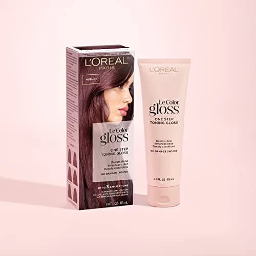 L'Oreal Paris Le Color Gloss One Step In-Shower Toning Hair Gloss, Silver, 4 Fl Oz (Pack of 2) | Neutralizes Brass & Boosts Shine thumbnail 2