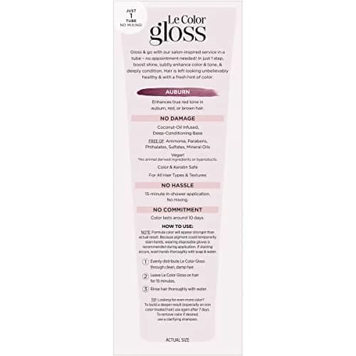 L'Oreal Paris Le Color Gloss One Step In-Shower Toning Hair Gloss, Silver, 4 Fl Oz (Pack of 2) | Neutralizes Brass & Boosts Shine thumbnail 3