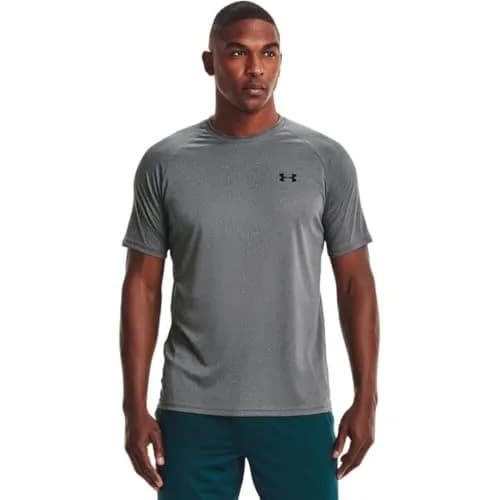 Under Armour Men's Velocity 2.0 Short Sleeve T-Shirt Regular Fit Medium | Moisture Wicking Polyester thumbnail 1