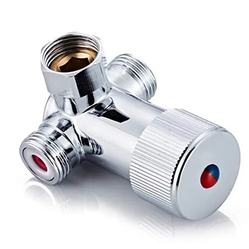 Fyeer Solid Brass DN15 1/2" Hot and Cold Water Mixing Valve | Chrome Plated thumbnail 4